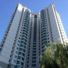 Typical apartment buildings in China